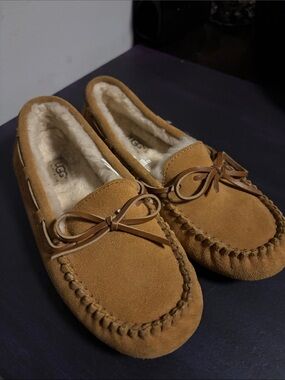 UGG Chestnut Suede Women's Moccasin Slippers